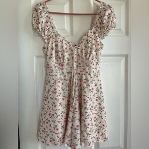 Floral Ruffle Sleeve romper